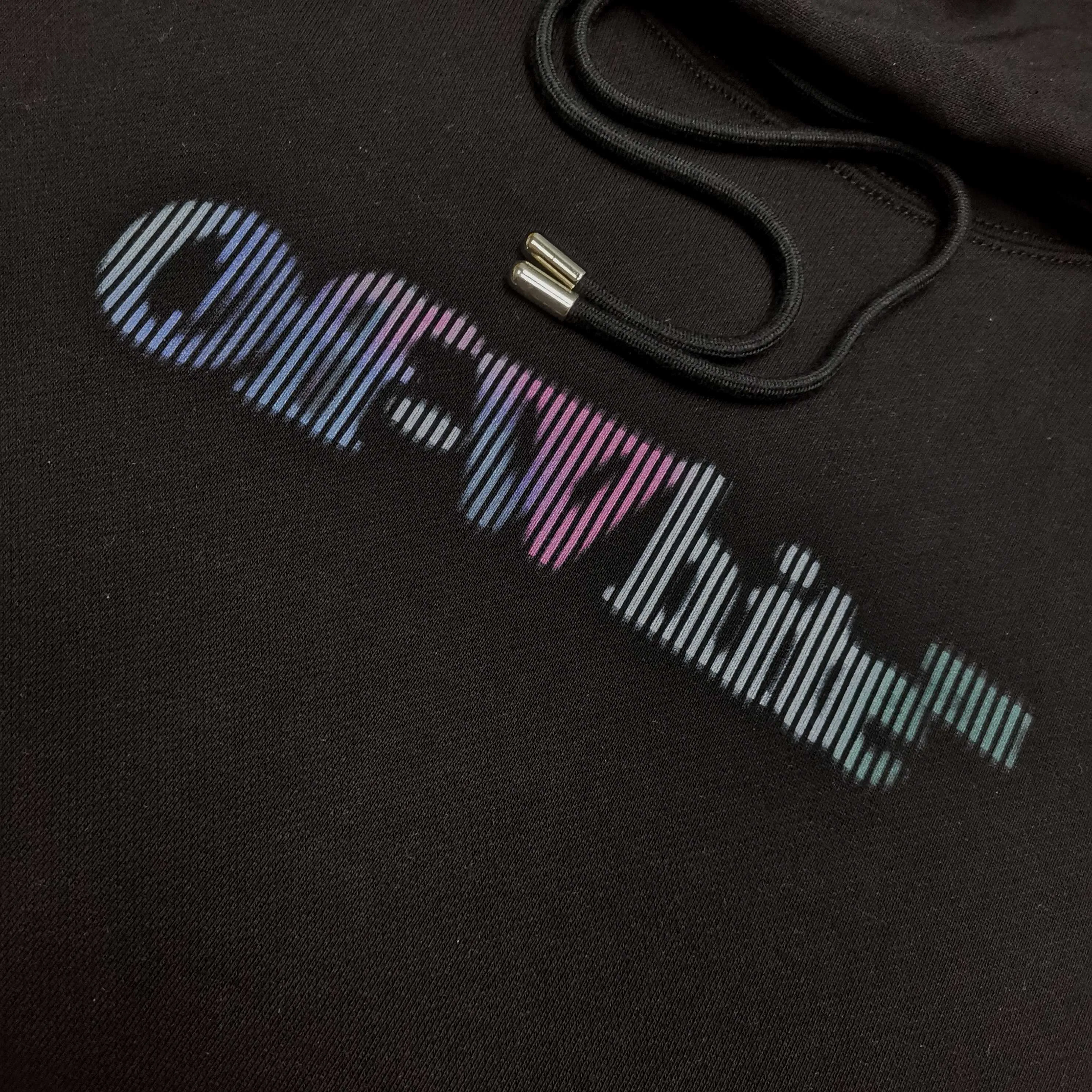 off white 25ss new portrait oil painting 460g washed hooded sweatshirt Color: Black White Size: S M L XL P410